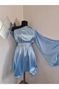 rochie adriana scurta bleu 